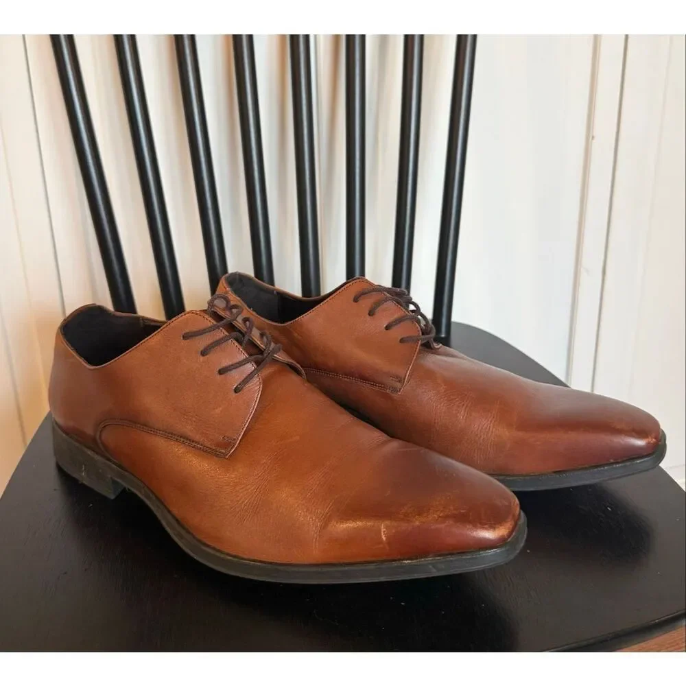 Massimo Matteo Firenze brown leather dress shoes size 11